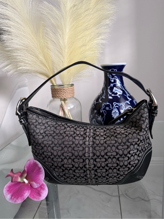 Coach Handbags - Vintage Coach Signature Soho Small Black Shoulder Bag